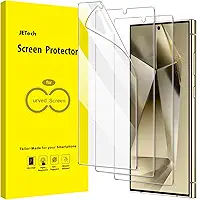 JETech Película Protetor de Tela para Samsung Galaxy S24 Ultra 5G 6,8 Polegadas, TPU Flexível, HD Transparente, 3 Pacotes