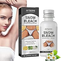 Vista 1 de Crema blanqueador de nieve para blanqueamiento de axilas de parte privada, crema blanqueadora de piel oscura para manchas oscuras, crema