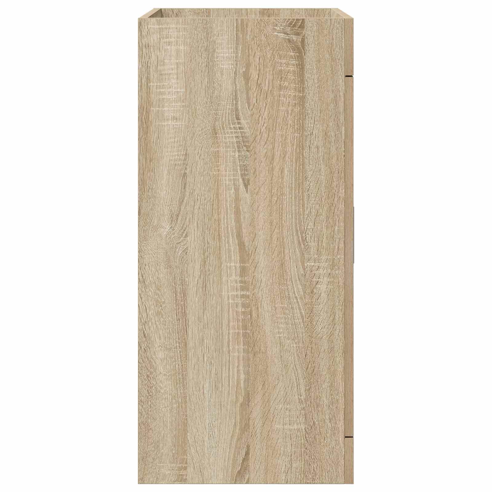 Szafka pod umywalkę, dąb Sonoma, materiał drewnopochodny, 56 x 37,5 x 81 cm, miejsce do przechowywania, mebel łazienkowy, szafka pod umywalkę, komoda do łazienki, dla gości, organizer do WC