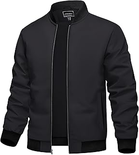 Sponsored You’re seeing this ad based on the product’s relevance to your search query.Learn more about this advertisement TACVASEN Men's Bomber Jacket, Lightweight Transition Jacket, Aviator Jackets, Spring, Autumn Blouson with Pockets