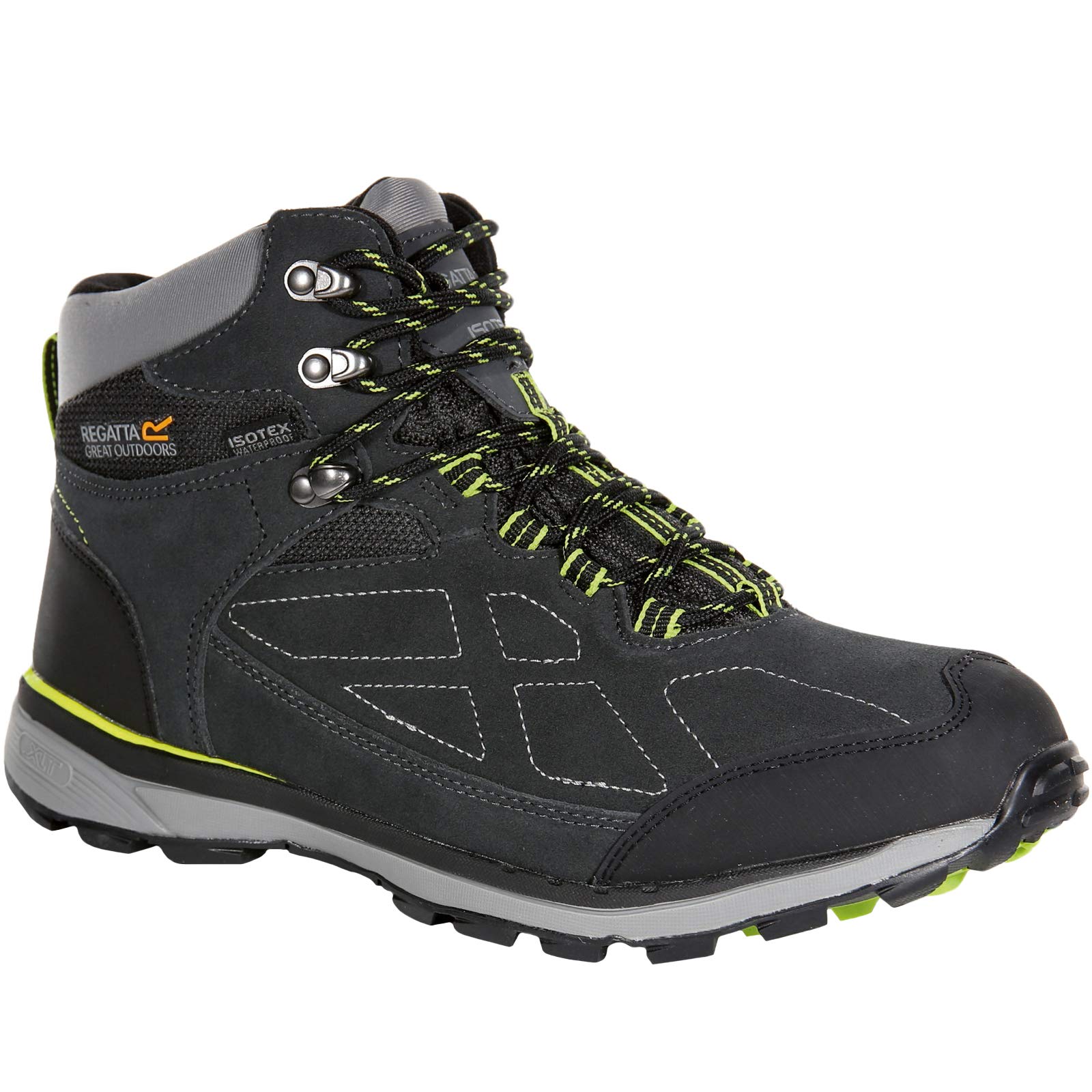 Regatta Mens Samaris Suede Briar/LimeGr EU47/UK12