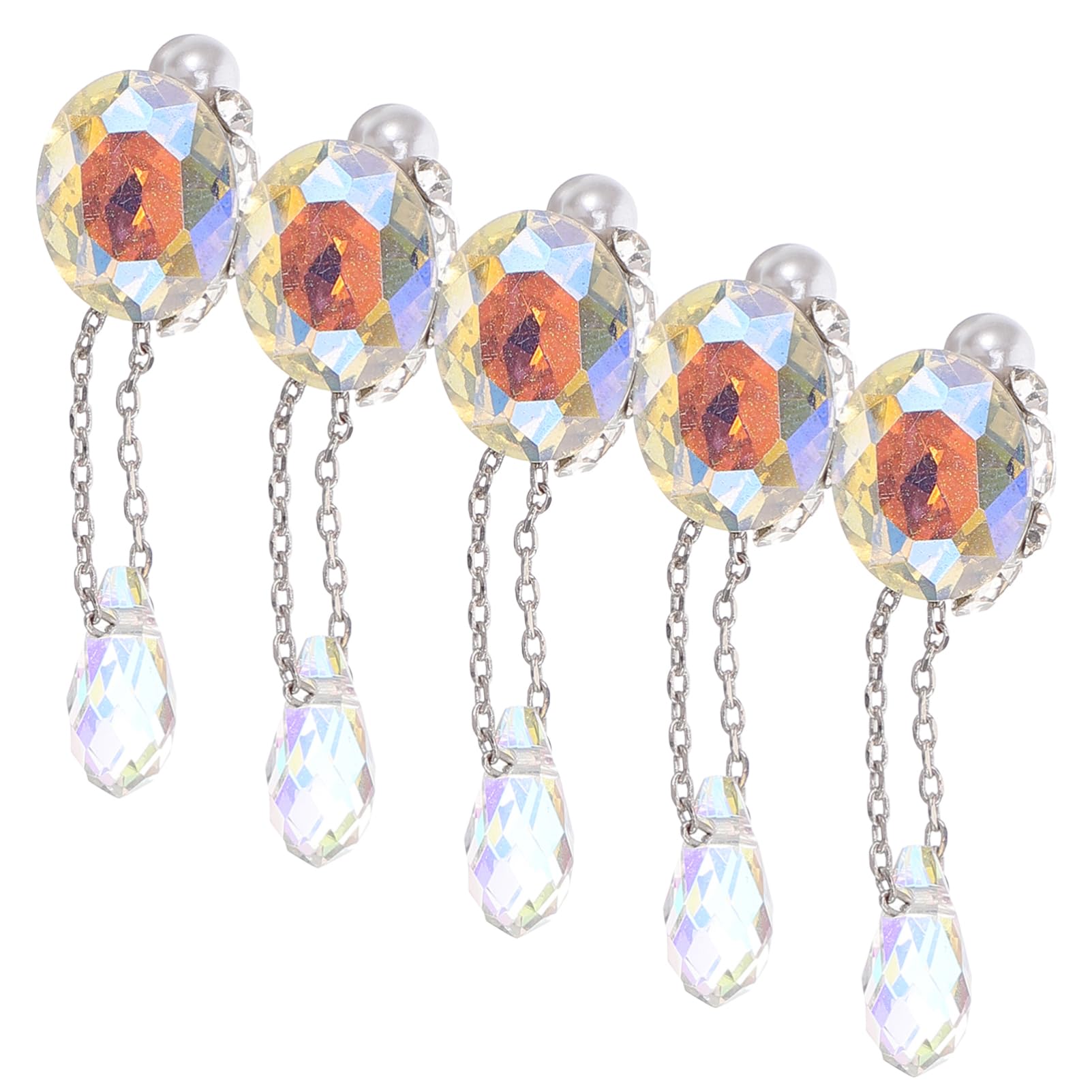 VALICLUD 4 Set Pendente Decorazione Arte Gemme E Ciondoli Per Unghie Cristalli Manicure Forniture Gioielli Arredamento Ciondolo Fabbricazione Uv Cristallo Di 5 Pezzi*4