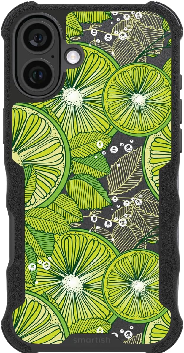 Smartish - Lime Time - iPhone 16 Plus MagSafe Armor Case - Gripzilla [Rugged & Tough] Heavy Duty Armor Case - Fits iPhone 16 Plus