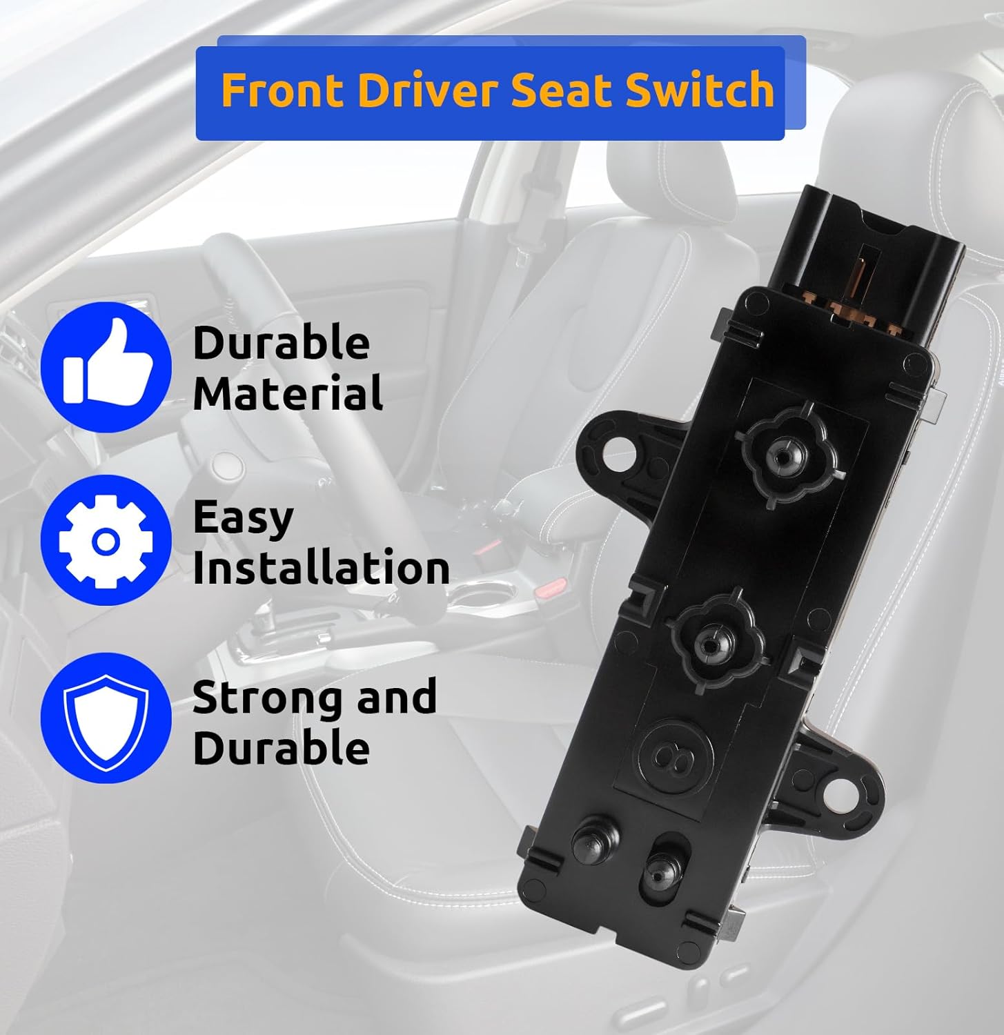 870664HA0A Front Passenger Side Power Seat Control Switch for Nissan Maxima 2009-2019 Front Driver Seat Switch for Infiniti 8ways