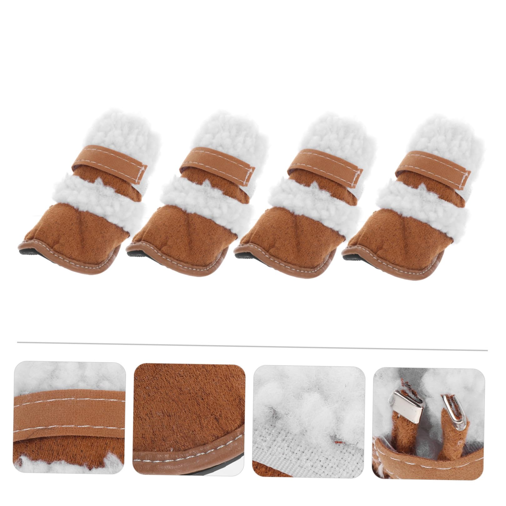 BESPORTBLE 6paare Hundeschuhe Antirutsch Teiliges Für Hunde Und Welpen Warme Outdoor-Schuhe Mit Rutschfester Sohle Für Winterliche Aktivitäten Und Pfotenpflege Schnee Und EIS