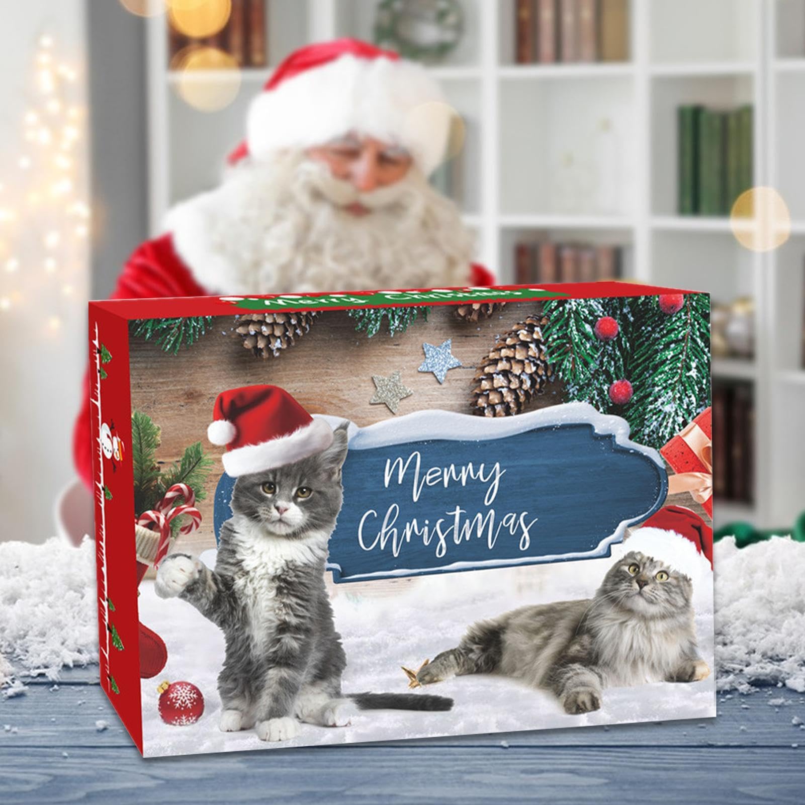 Amazon.co.jp: EOPBCD 猫のアドベントカレンダー2024、クリスマス猫の