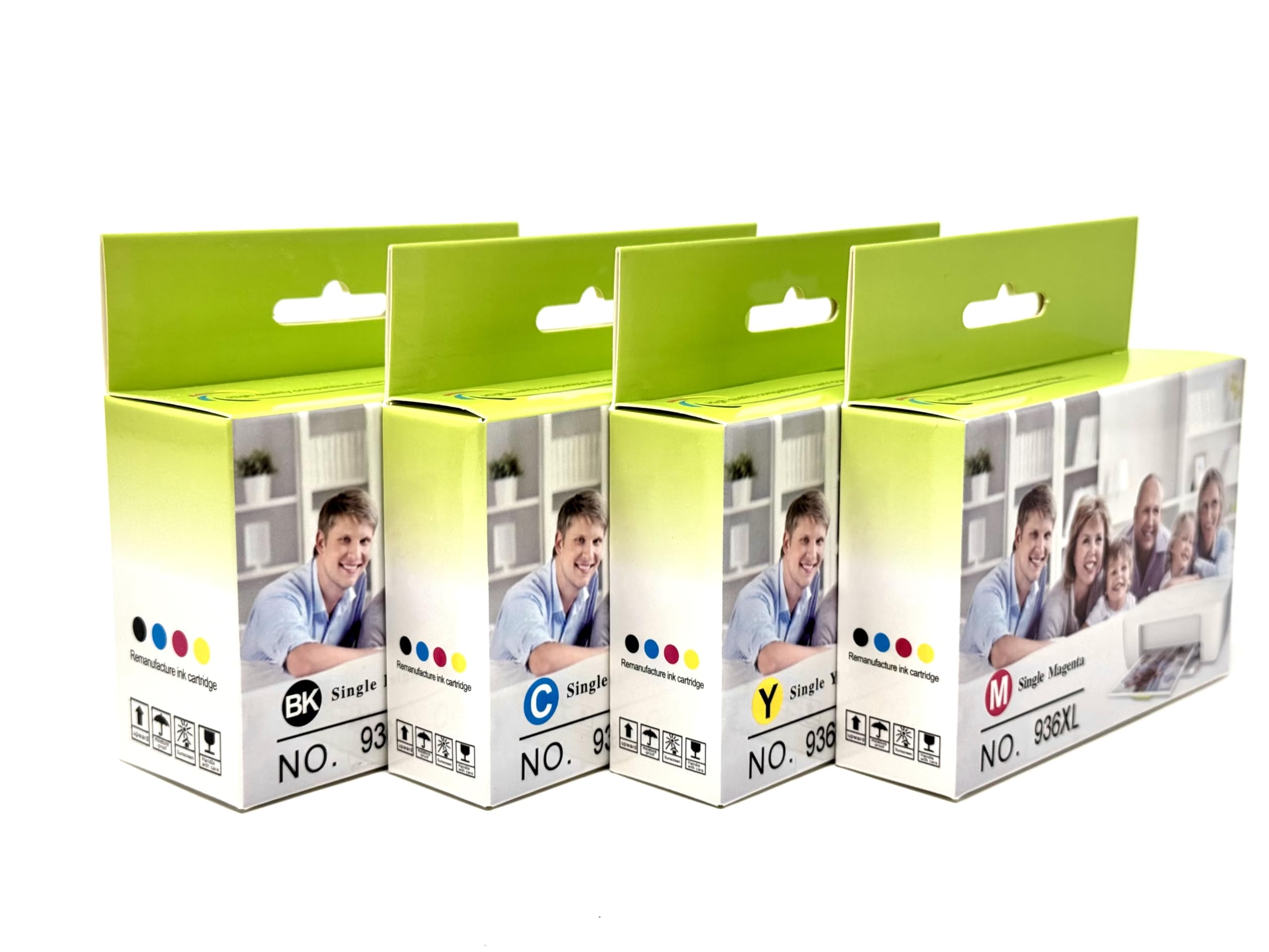INKXPRO 936XL 936e 936 Ink Cartridges for HP Printers Replacement for HP 936 Ink Cartridges Combo Pack Work with OfficeJet Pro 9125e 9120e 9730e 9130 9135e 9122e 9128e 9110b 9120b 9130b 9130e Printer