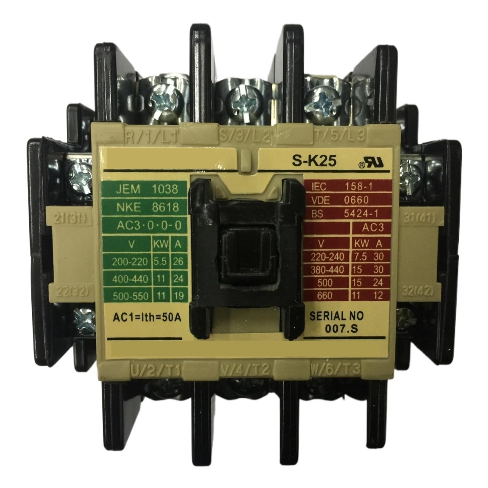 FPJQOBJC S-K25 AC220V 50/60Hz Three-level AC Contactor