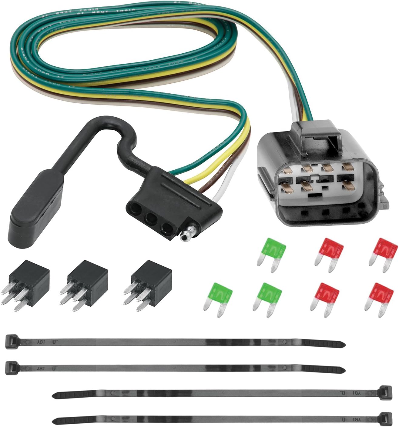 Tekonsha Tow Harness, 4-Way Flat, Compatible with Select Buick Enclave : Chevrolet Traverse : GMC Acadia, Acadia Limited