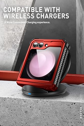 Miniatura 4 de i-Blason Armorbox Series - Funda para Samsung Galaxy Z Flip 5 (2023) con protector de pantalla integrado, soporte y clip para cinturón, carcasa