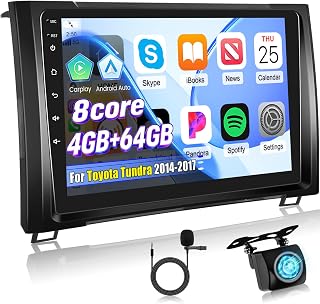 [Qualcomm 8 Core 4+64G] Carplay Android Radio for Toyota Tundra 2014-2017