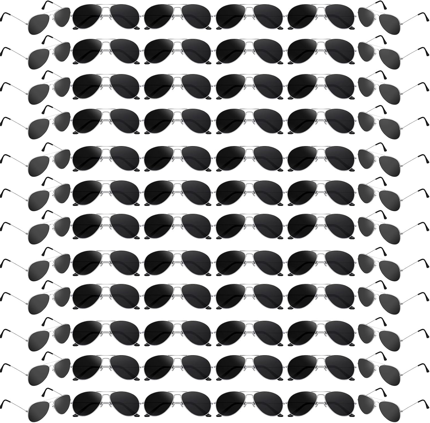 Mepase 100 Pack Polarized Sunglasses Bulk for Men Women Black Military Style Driving Pilot Sun Glasses UV Proof Sunglasses Party - Image 9