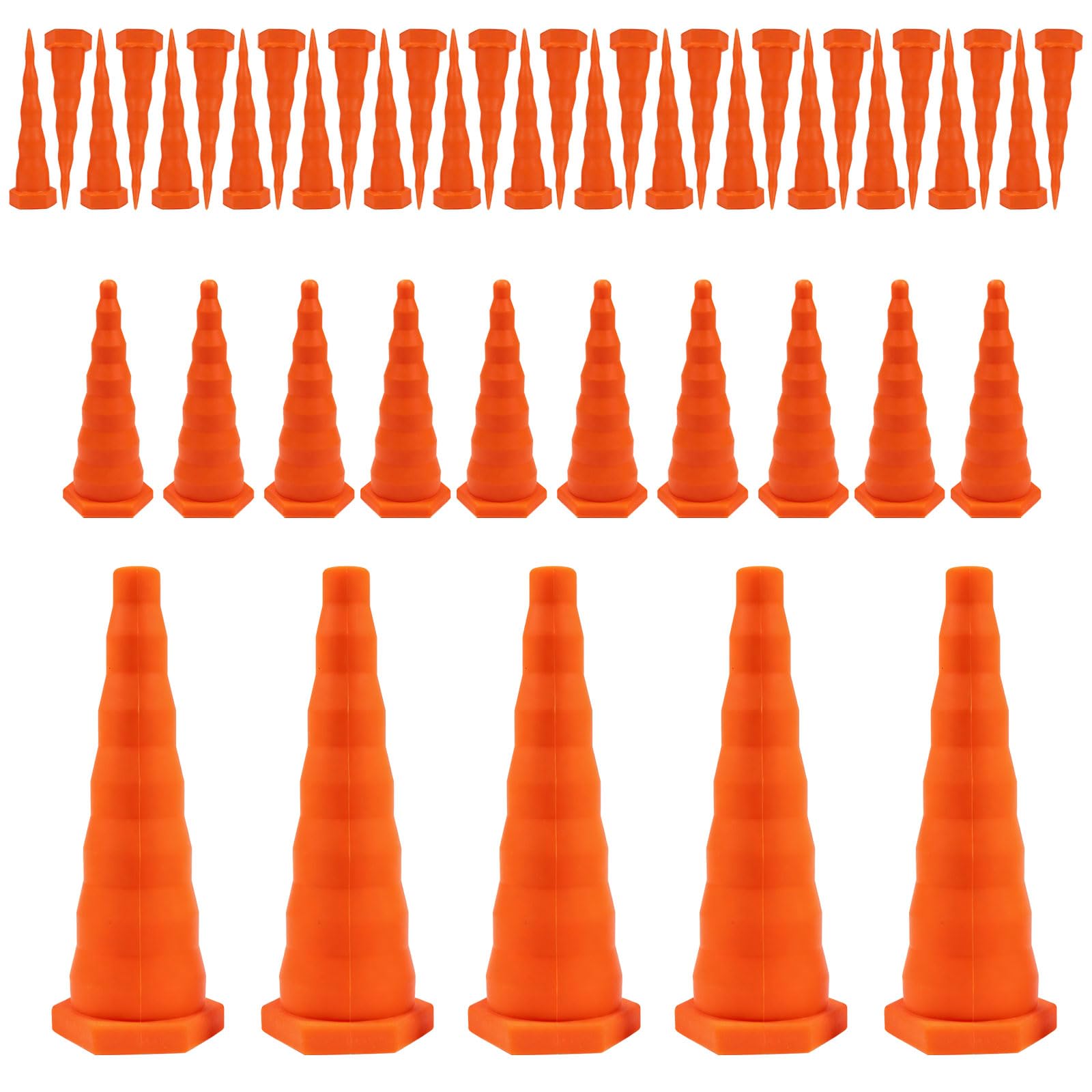 45Pcs Hydraulic Oil Pipes Service Plugs, Silicone Hose Plugs, 30 Small, 10 Medium, 5 Large, Tapered Rubber Stoppers Set for Holes, Hydraulic Oil, Irrigation, Hose & Pipe Leak Protection