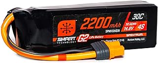 Spektrum 14.8V 2200mAh 4S 30C Smart LiPo G2: IC3, SPMX224S30