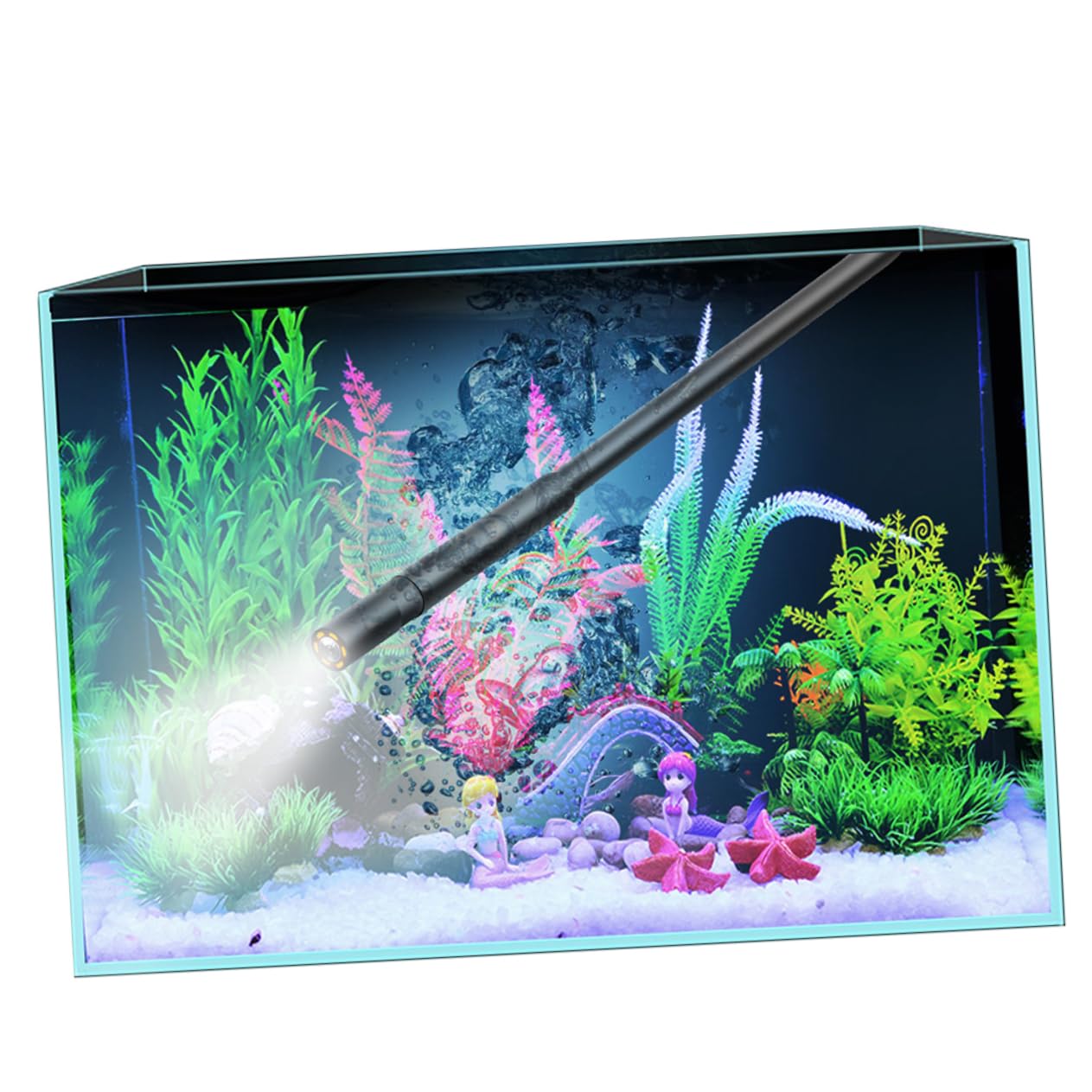 1set Flexible Inspection Camera Borescope Tool Display Handheld Multipurpose Device Led Light for Automotive and Pipeline Inspection