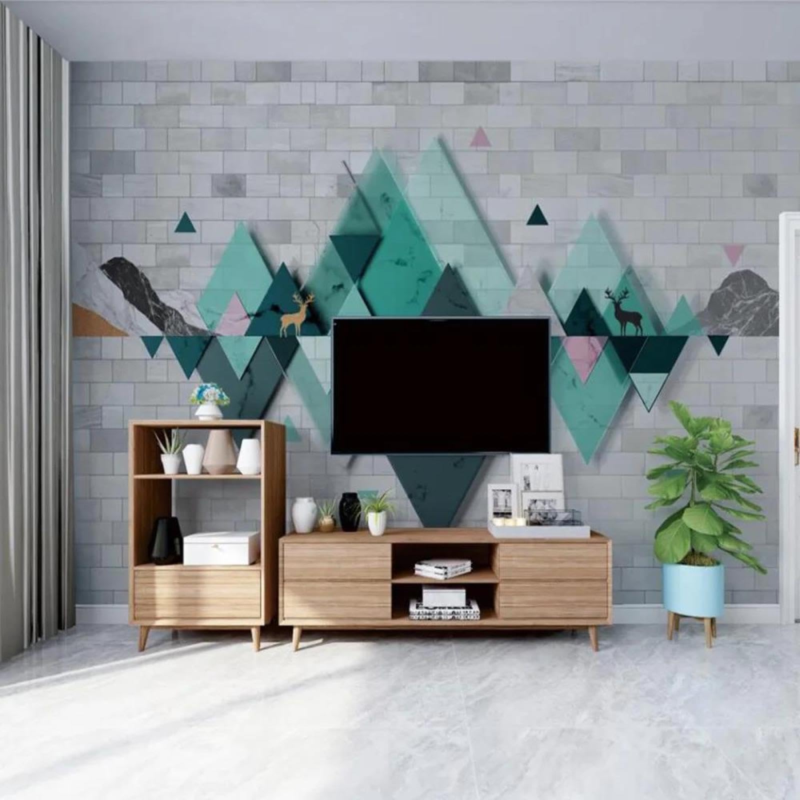 Papier peint mural 3D ILIYA pour transformer l'ambiance d'une chambre à coucher