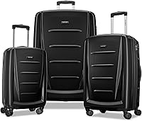 Vista 65 de Samsonite Winfield 2 Equipaje rígido con ruedas giratorias, Carbón vegetal, Grande de 28 pulgadas, a cuadros