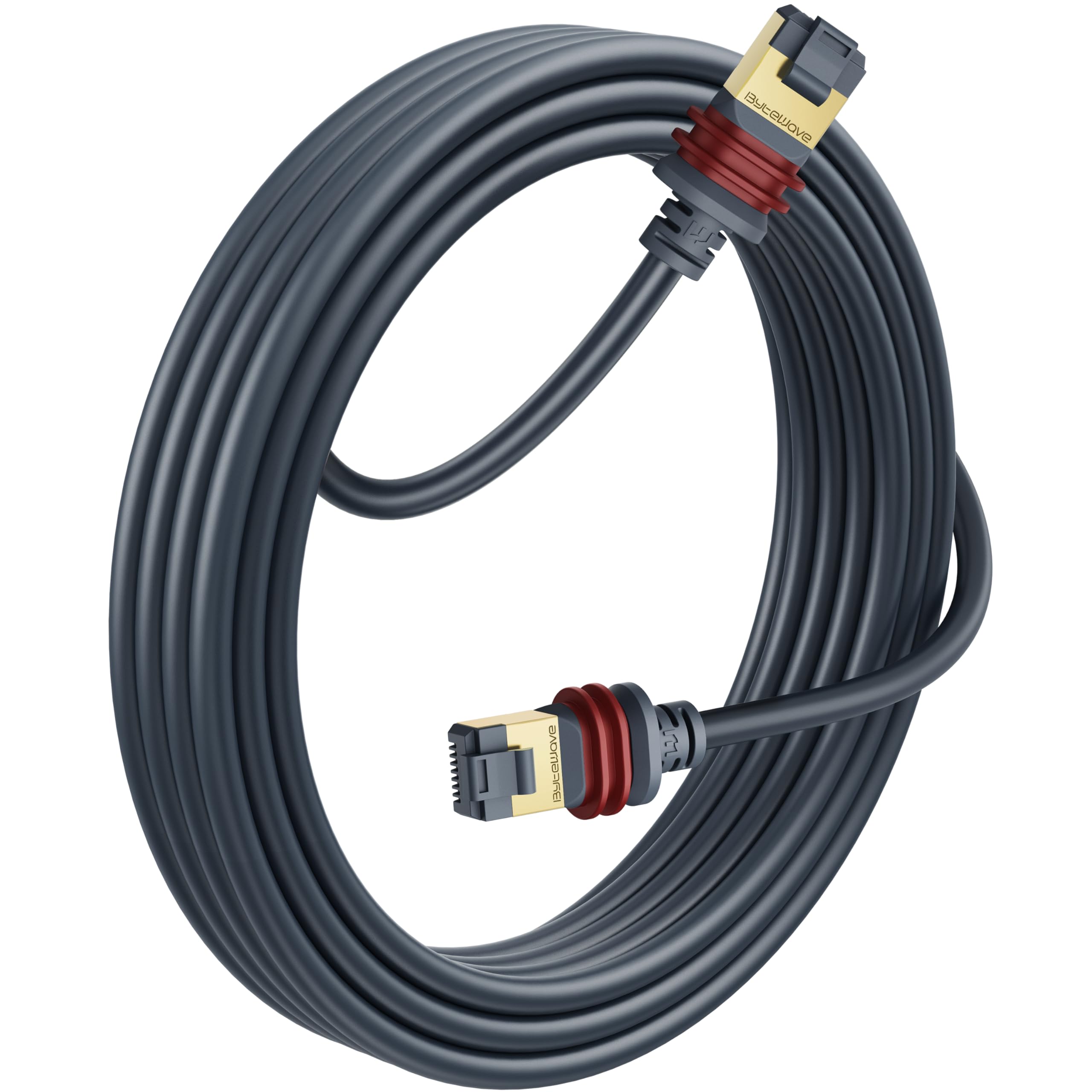 ByteWave Starlink Gen 3 Cable 37FT/11M, Starlink Cat 5e Ethernet Replacement Extension Cable [Special Plug Design, High-Speed Transmission] Starlink Mini/Gen 3 Accessories Waterproof (Gray)