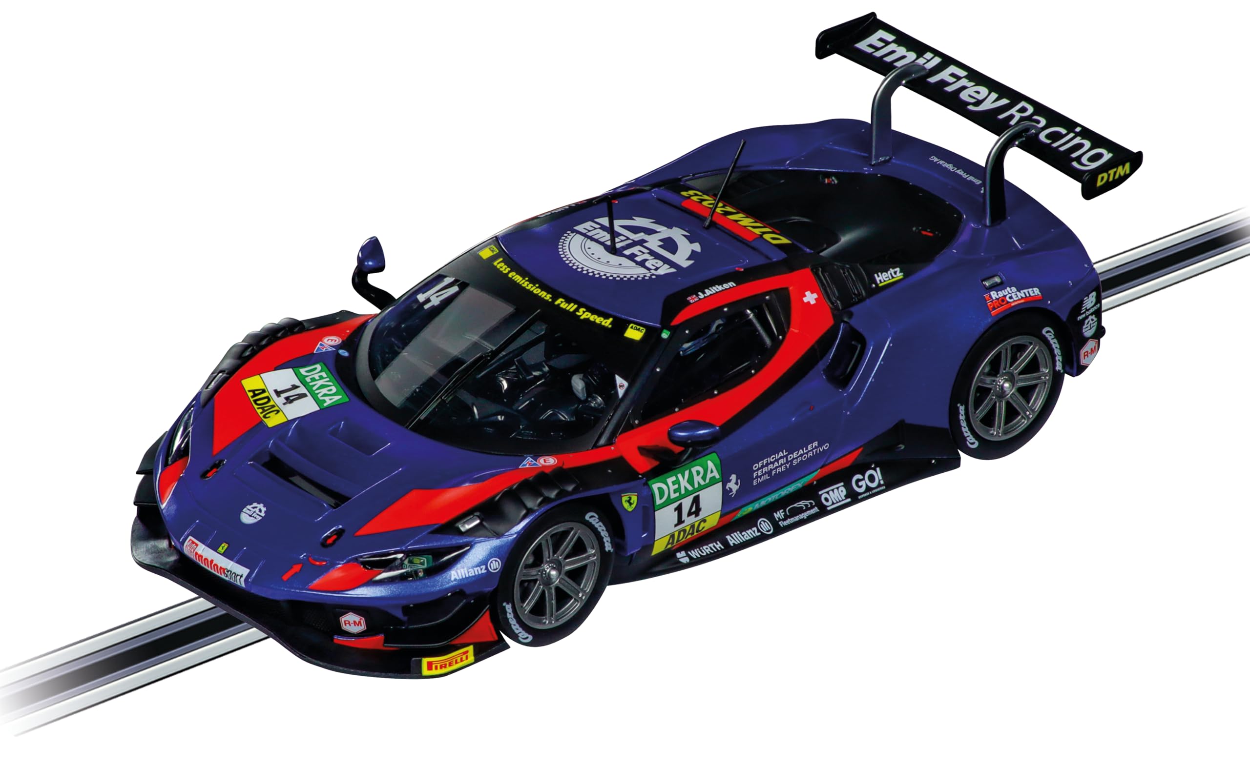 Carrera 23964 Ferrari 296 GT3 Emil Frey Racing, No.14, DTM 2023 1:24 Scale Digital 124 Slot Car
