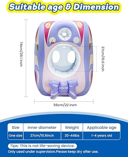 Miniatura 5 de Paquete de 2 pistolas de agua automáticas con flotador de piscina para niños pequeños, flotador inflable para piscina de bebé, juguetes de piscina