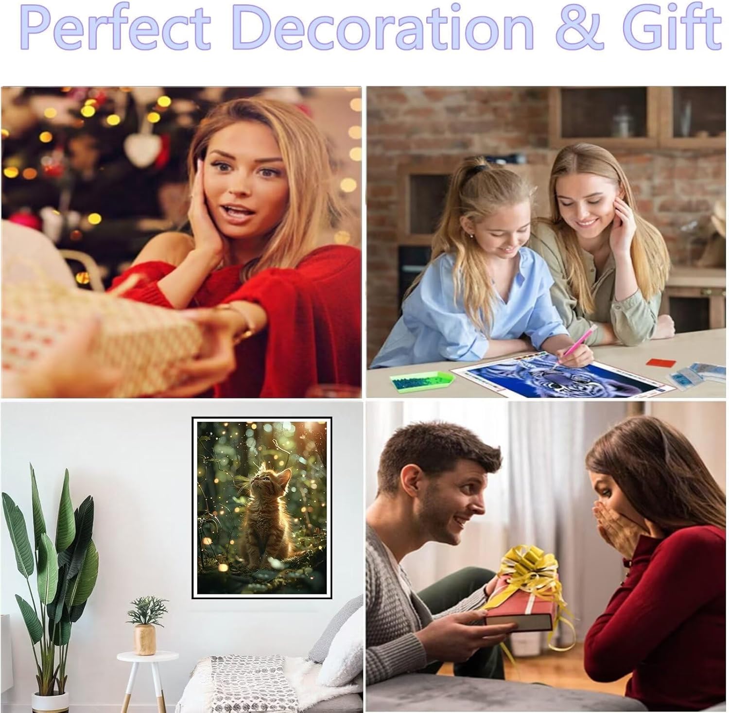 ダイヤモンドアート密林 ダイヤモンド刺繍 全面貼り付けタイプ ダイヤモンドペインティング 猫 ダイヤモンド アート ダイアモンド四角