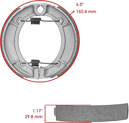 Miniatura 2 de Caltric Pastillas de freno delanteras y traseras compatibles con Yamaha Grizzly 600 Yfm600 Yfm-600 1998 1999 2000 2001