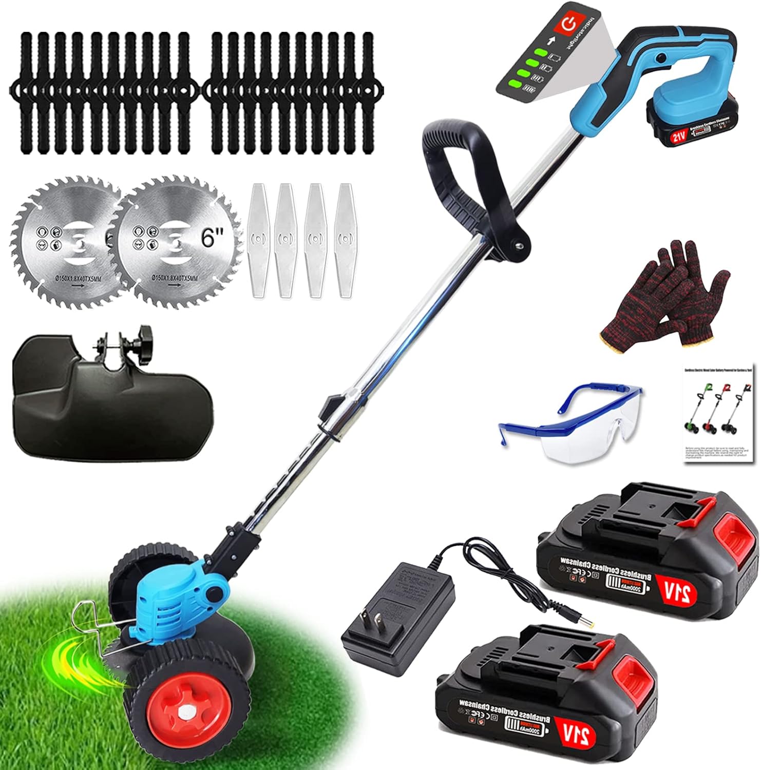 Electric Weed Eater Cordless Weed Wacker Battery Powered