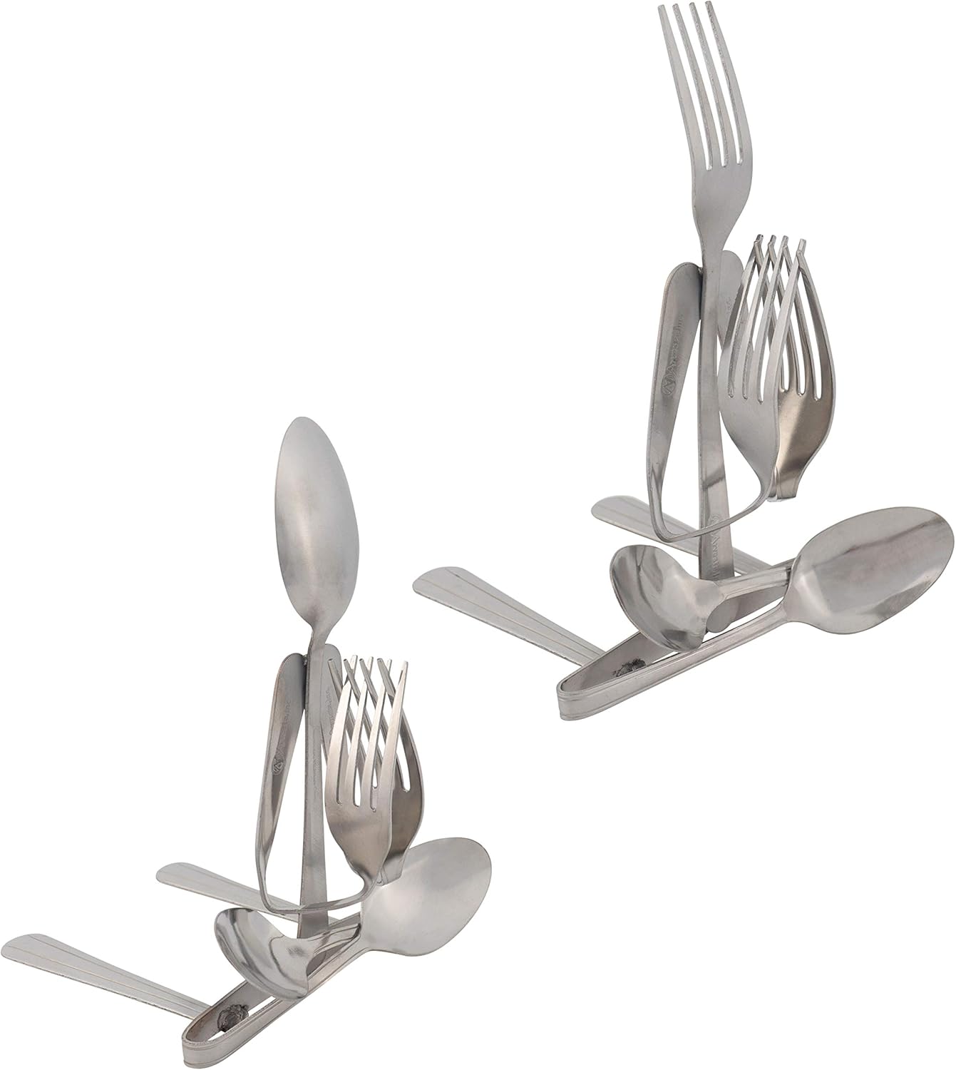 Decorative Bookends, Set of 2, Fork and Spoon (Yoga Namaste)