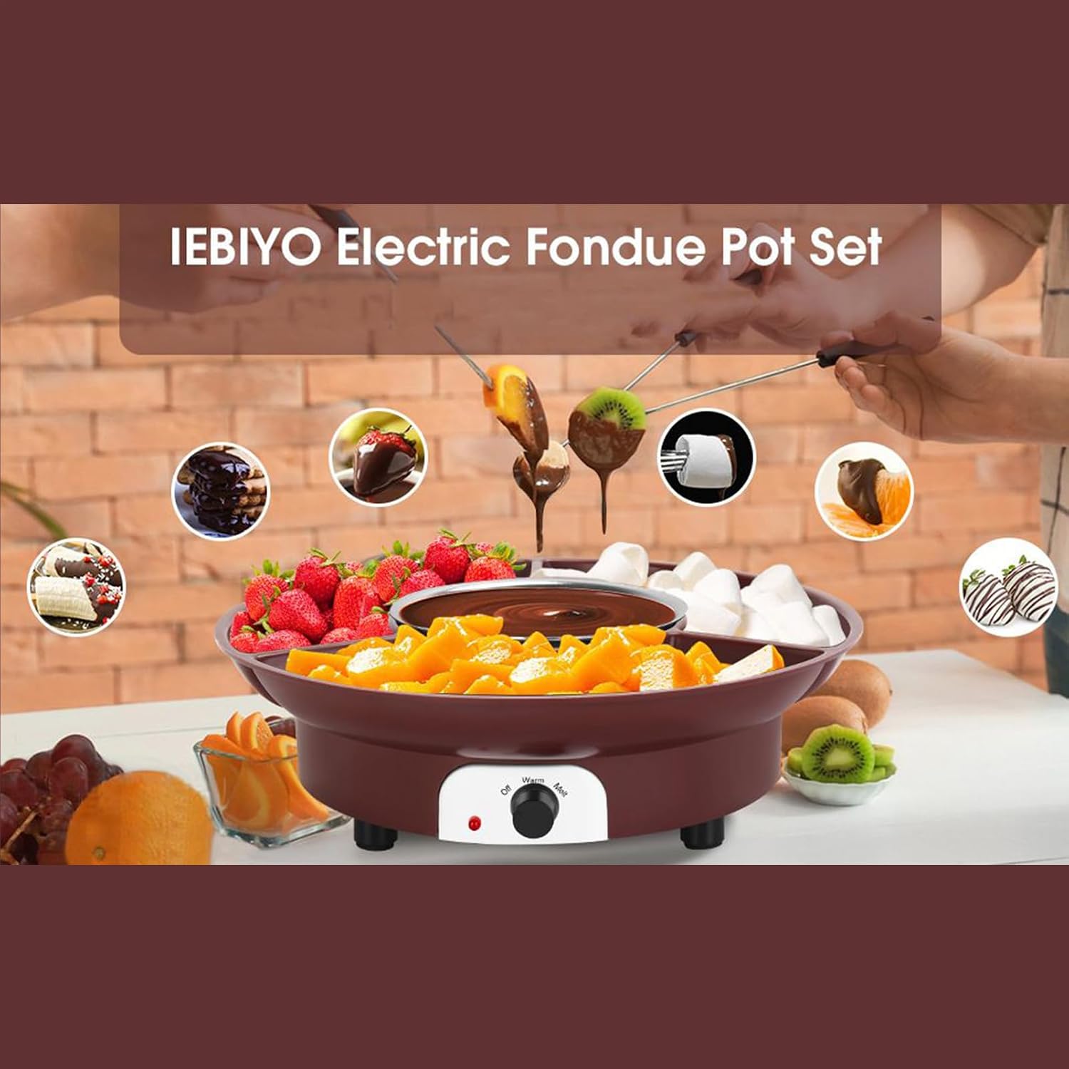 Chocolate Cup For Fondue - Safe Warmer Cup For And Butter | Candy Melting Container - Creamy Desserts Milk Coffee Kitchen Parties Camping Picnic Romantic Nights