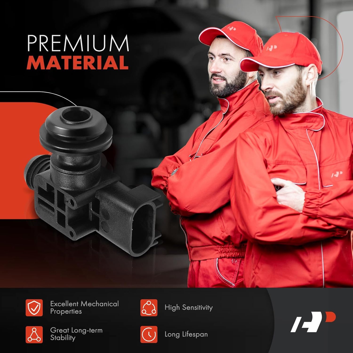 A-Premium Brake Booster Sensor Compatible with Buick, Cadillac, Chevy, GMC & More - Encore, LaCrosse, Regal, ATS, SRX, XTS, Camaro, Caprice, Cruze, Equinox, Impala, Malibu, Trax, Terrain, 9-4X, Sky