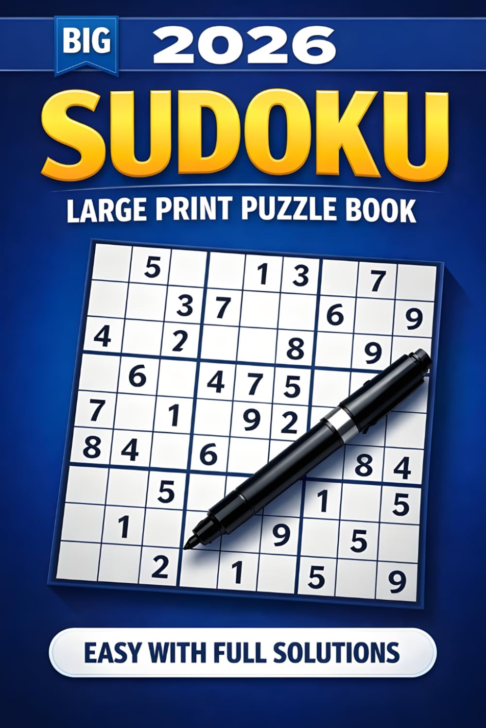 Sudoku Puzzles for Adults - Large Print: Sudoku Puzzle Book Brain-Boosting Fun with Solutions