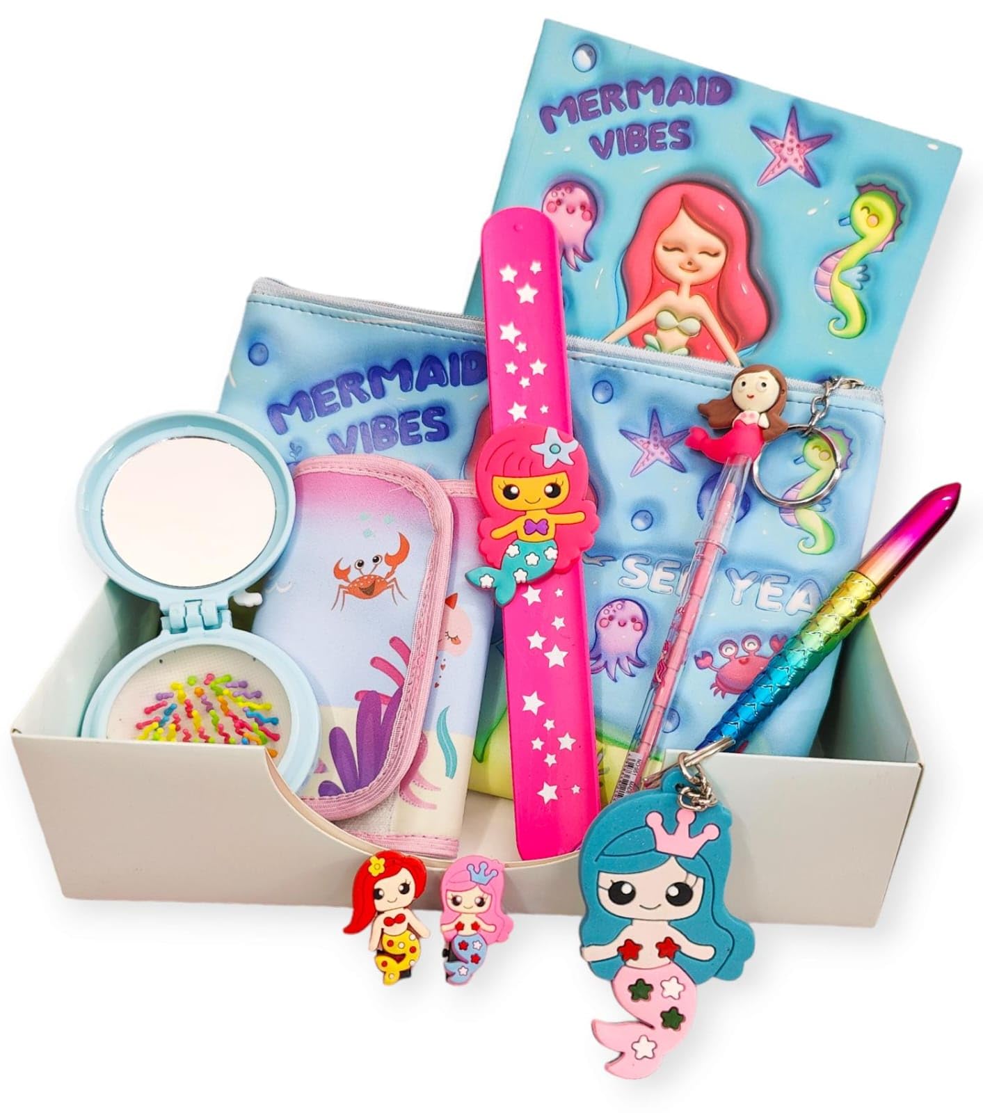 AMANVANI Mermaid Stationery Set For Girls Stationery Kit Birthday Return gift for Girls, Combo of 9 Stationery items, Stationery Items for Girls, Return Gift for Girls, Stationary Set Return Gifts (B0D2Y95X3C) Amazon Price History, Amazon Price Tracker