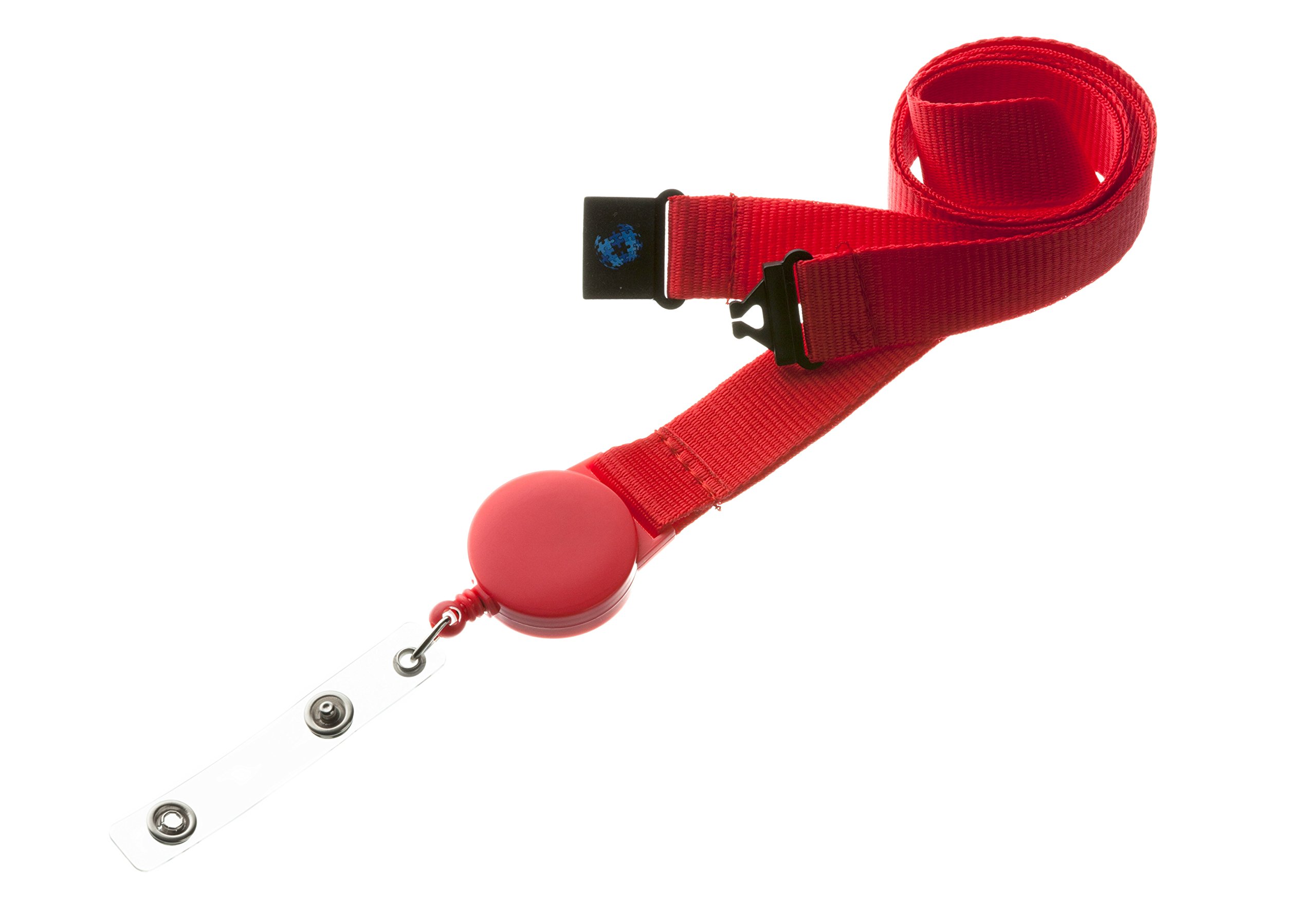 20mm Badge Reel Lanyard with Safety Breakaway (Red)