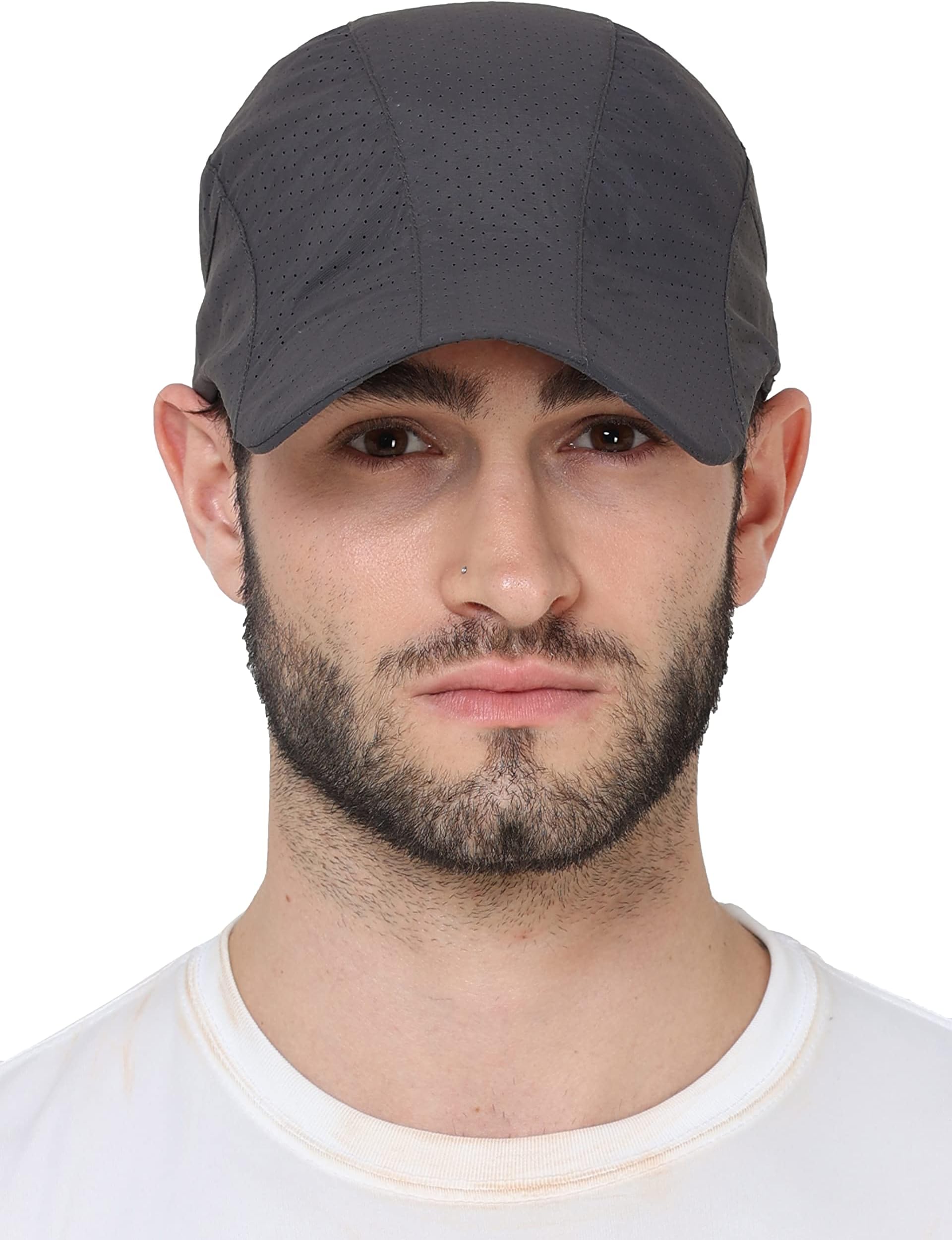 FABSPORTSUnisex Quick Dry Caps/Hats for Men & Women with UV Protection, Adjustable Size(56-59 cm), Light Weight,Airy Mesh, Ideal for Outdoor Sports