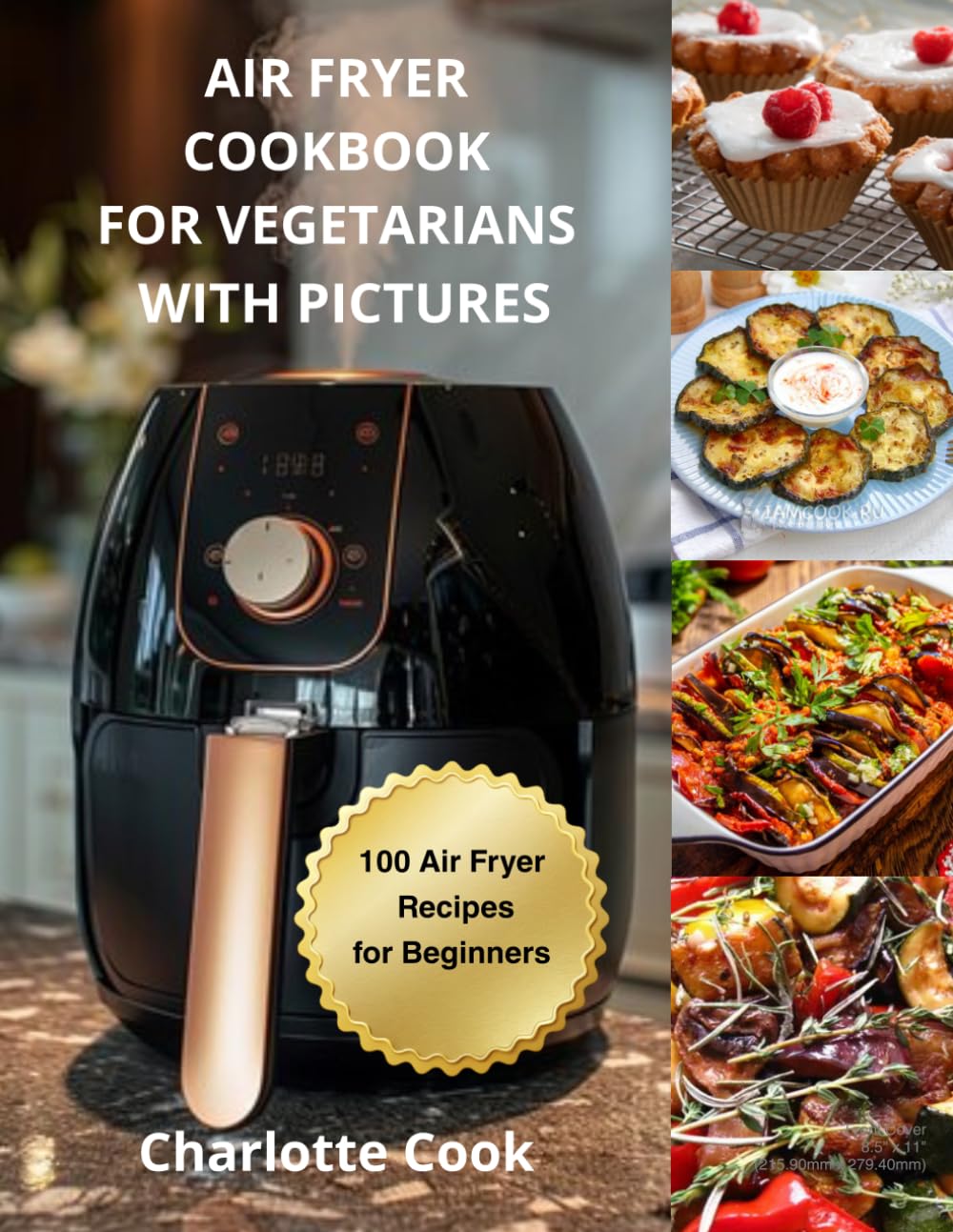 AIR FRYER COOKBOOK FOR VEGETARIANS: 100 Air Fryer Recipes for Beginners WITH PICTURES