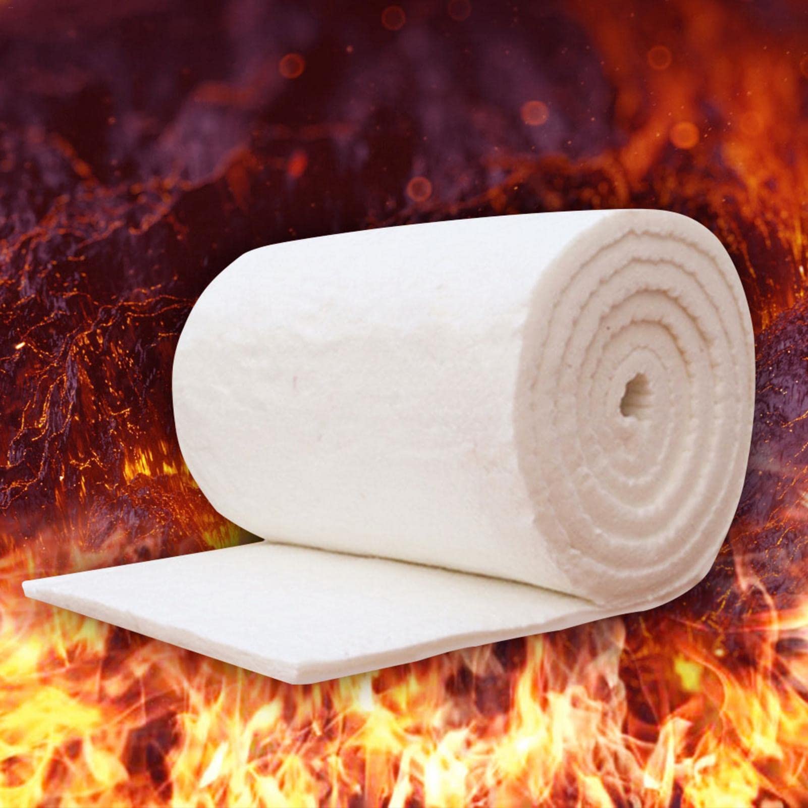 Manta Fibra cerámica, Manta Aislante ignífuga, Aislamiento y protección contra Incendios, Impermeable, Resistente a la Humedad, Resistente a la corrosión, Resistente a Las diferenci