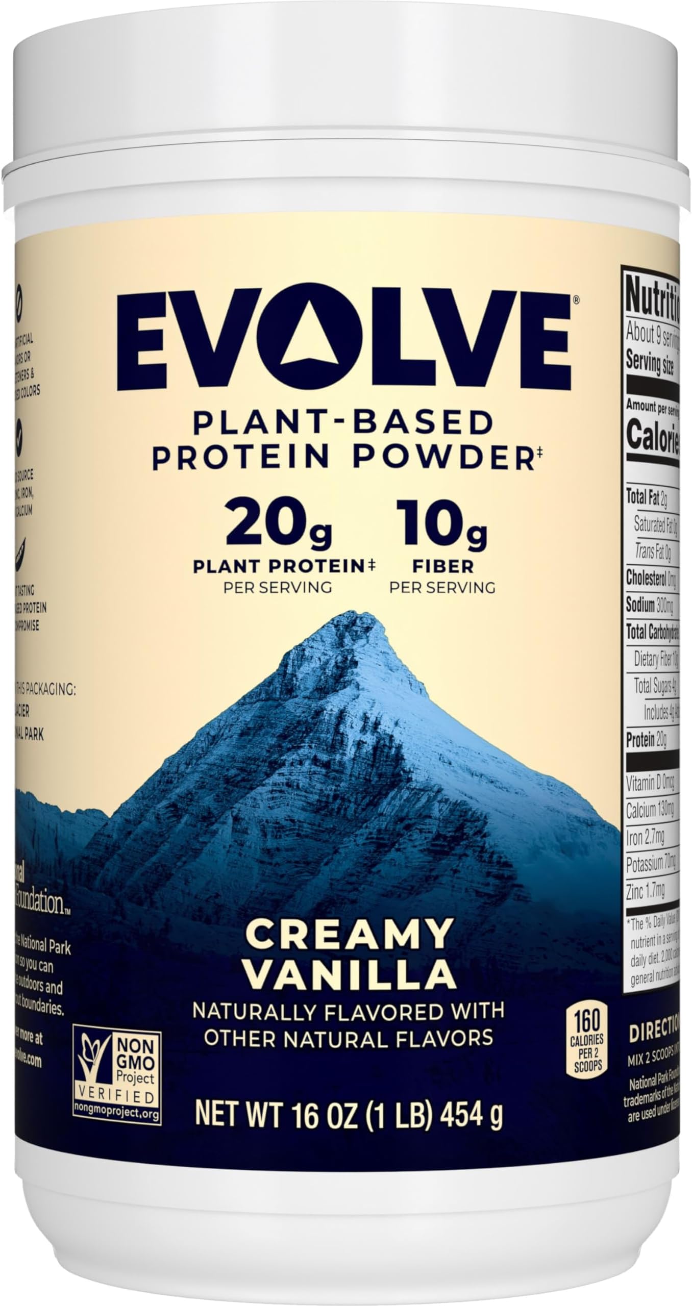 Evolve Protein Powder, Ideal Vanilla, 20g Protein, 1 Pound