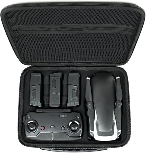 Miniatura 3 de MAVIC AIR GO CASE (DRONEGEAR EDITION) Carcasa rígida compacta DJI MAVIC AIR BODY, CONTROLLER, y 3 PILAS DE REPUESTO -Funda de viaje de nailon