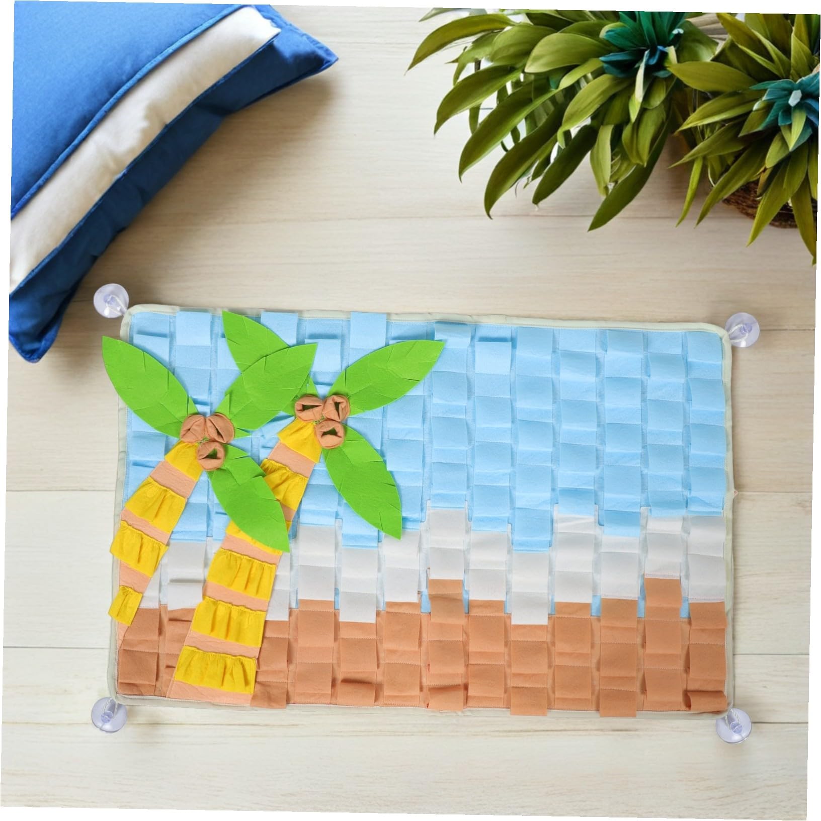 WOONEKY Tapis de Fouille pour Chien Tapis Alimentation Interactive Jeu de Nourriture pour Chiens Olfactif