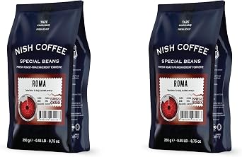 Nish Espresso Kahve Roma 250 gr Çekirdek (2 Paket)