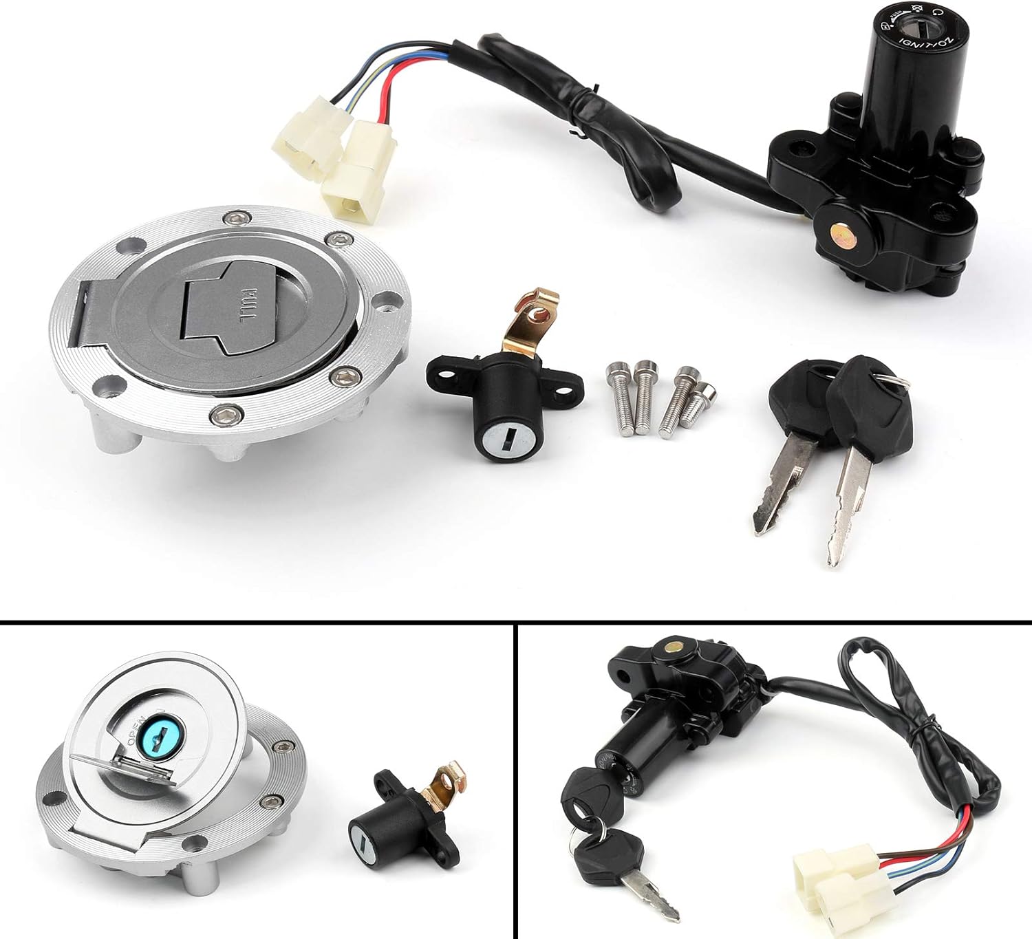 Amazon Artudatech イグニッションスイッチ ロック(Ignition Switch)シート ガスキャップ カバー ロック