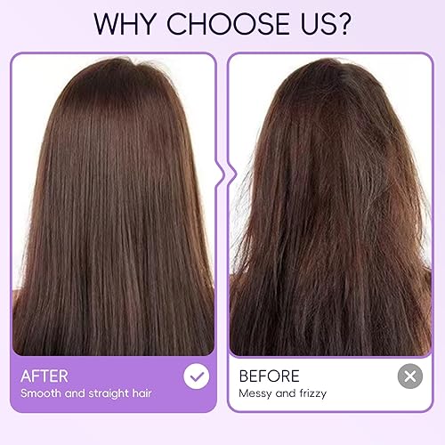 Miniatura 6 de Peine de peluquería de cerámica, mini alisador de cerámica, rizador portátil recargable, reduce el encrespamiento, peine alisador antiquemaduras