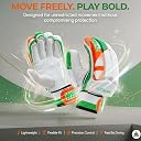 WHITEDOT Sports Whiz Leather Cricket Batting Gloves, Multicolor, Suitable for Beginner and Intermediate Players, Youth Lh gallery image