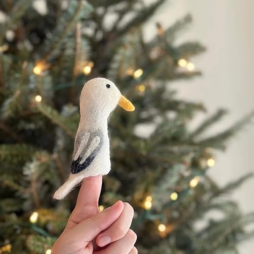 Marioneta de dedo de gaviota