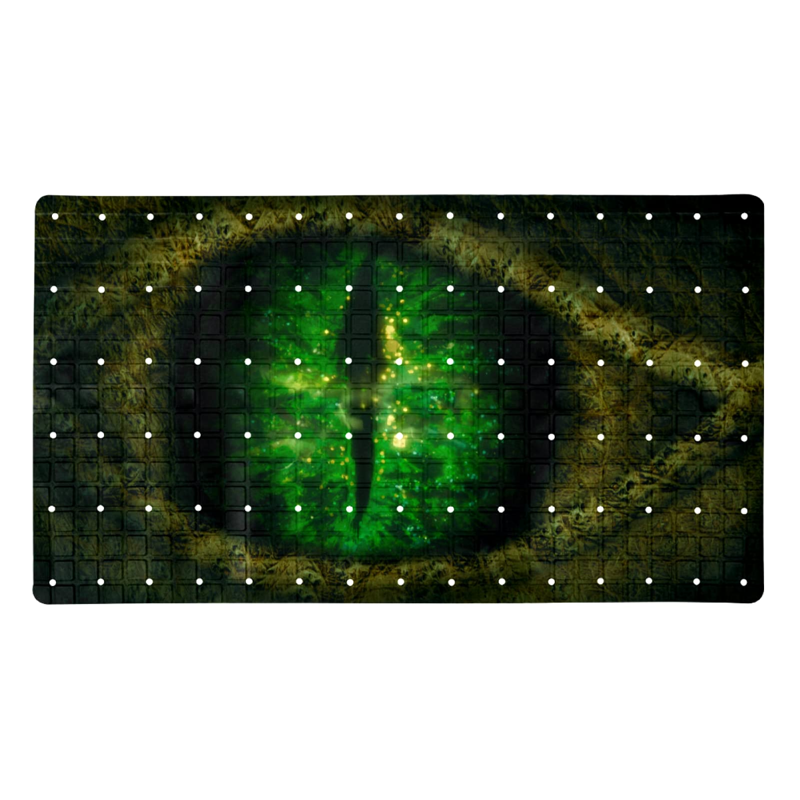 Evita resbalones en la ducha con la alfombrilla de baño de 120 ventosas verde oscuro 71x40 cm