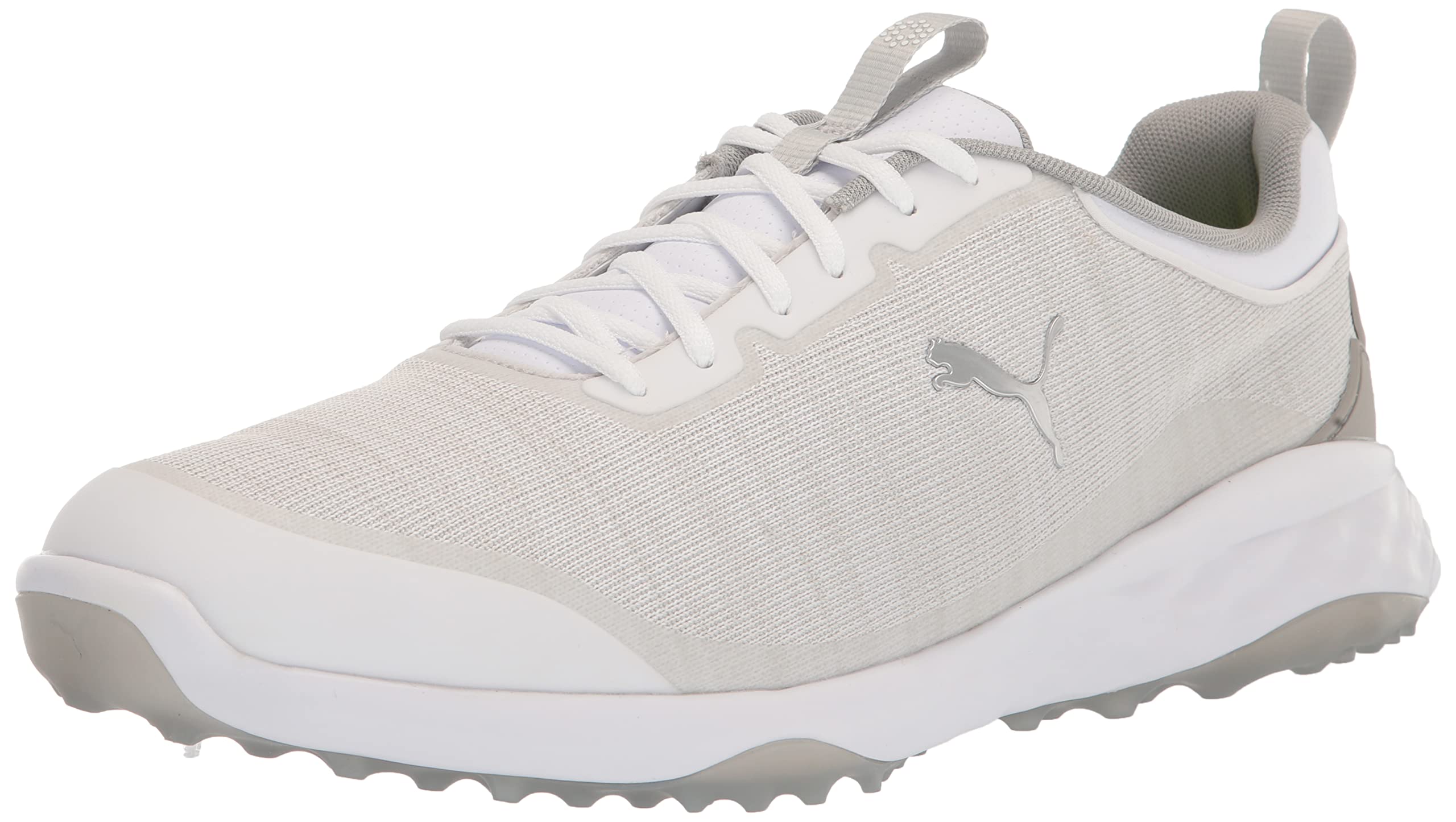 PUMA Herren Fusion Pro Extra Wide Golfschuhe, Schwarz Silber