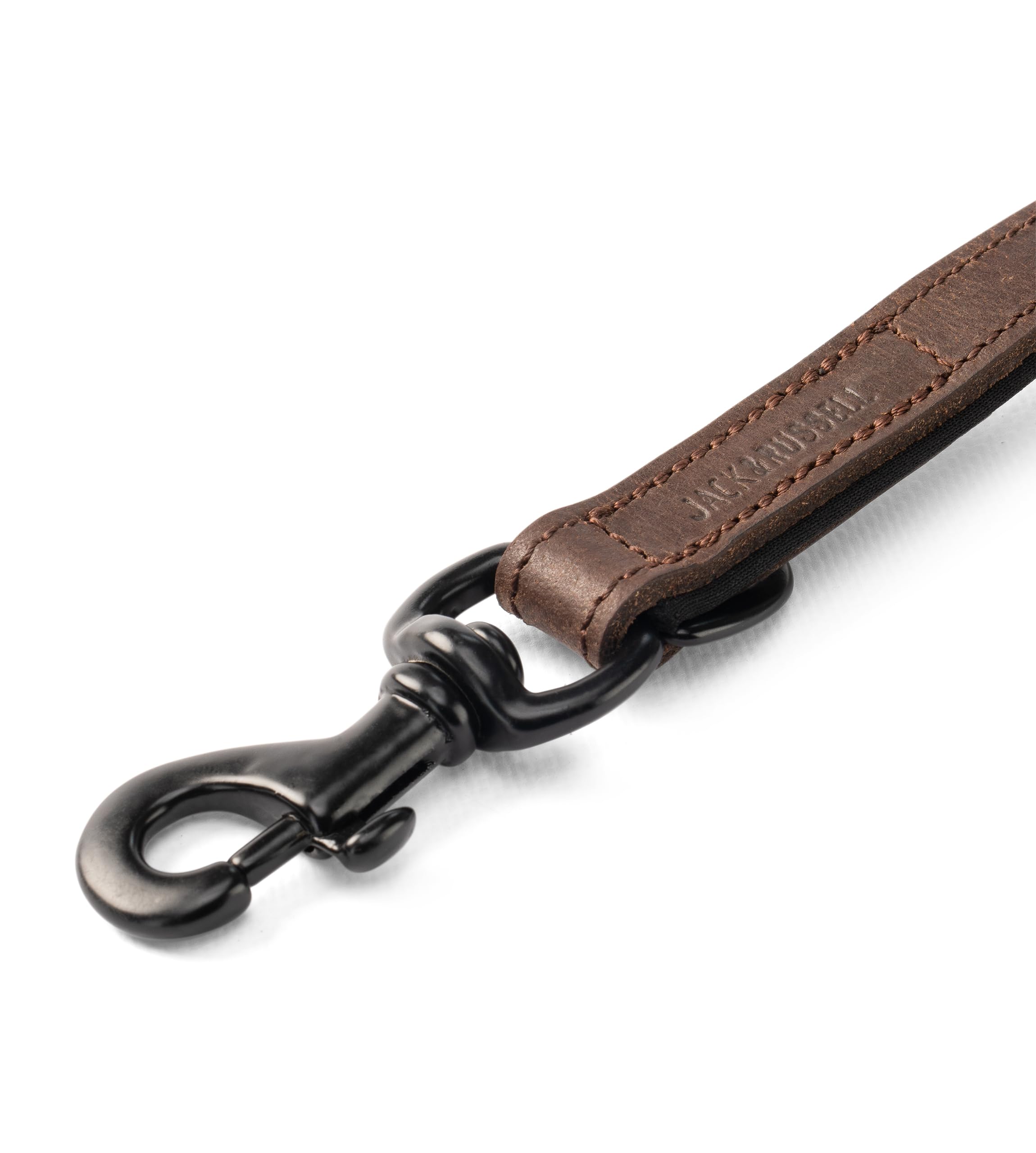 Leren hondenriem Westie zwart - Dog's Companion