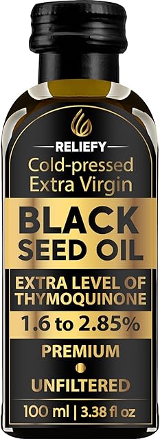 Black Seed Oil 9X% Ultra Strength Thymoquinone 100% Cold-Pressed Nigella Sativa Rich in Omega 3 6 & 9, 100 ml