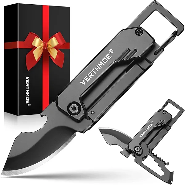Multitool Box Cutter with Safety Lock, EDC Pendant for Men Outdoor, Camping Hiking Tools Gadget, Pocke Knife, Bottle Opener