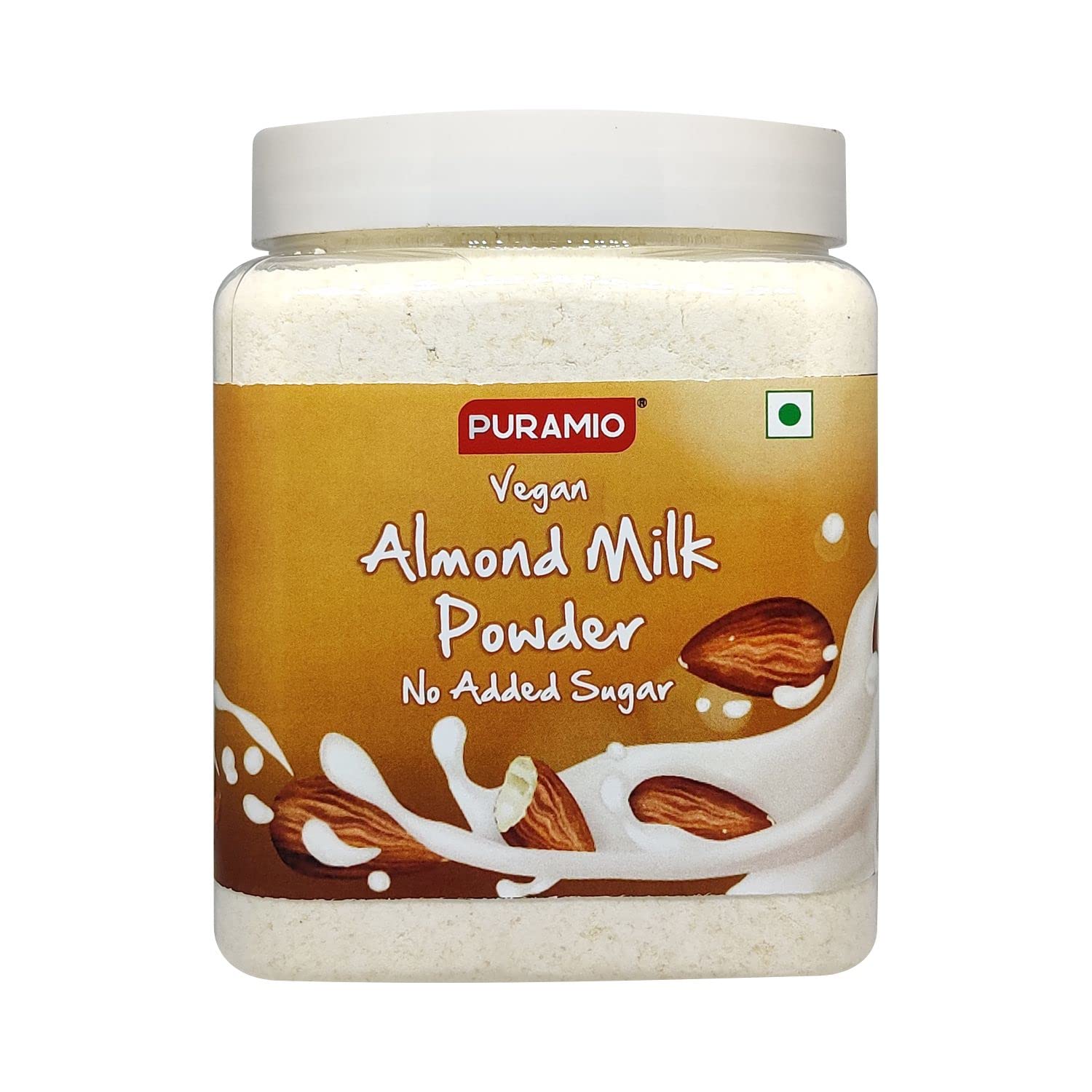 PURAMIO Almond (Vegan) Milk Powder [No Added Sugar], 600g